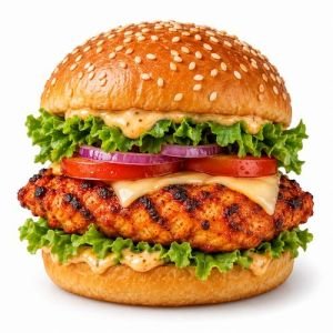 TANDOORI CHICKEN BURGER